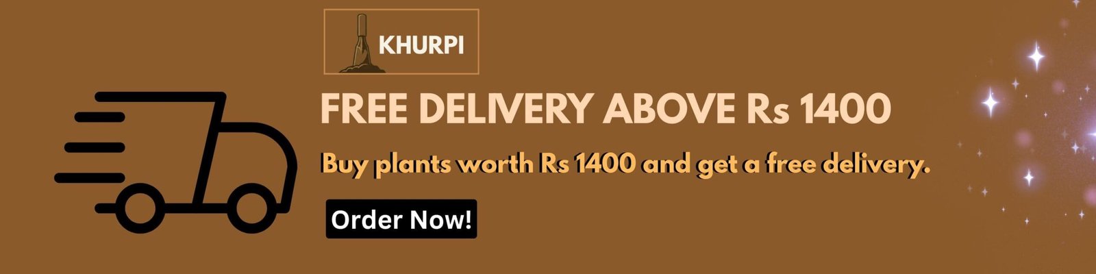 Khurpi Store Banner- FREE Delivery